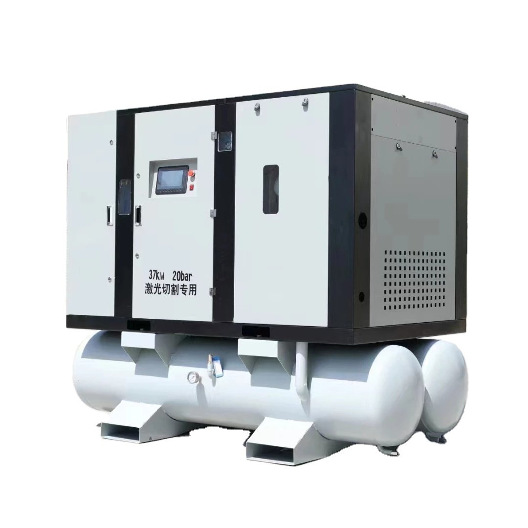 High Quality 22kw Industrial Air Compressors 15kw Motor Power Silent 15kw Portable All-in-One Screw Compressor Tank Gas/AC Used