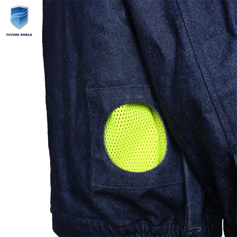 Factory Worker Fan Cooling Fireproof air Conditioned Work Clothes