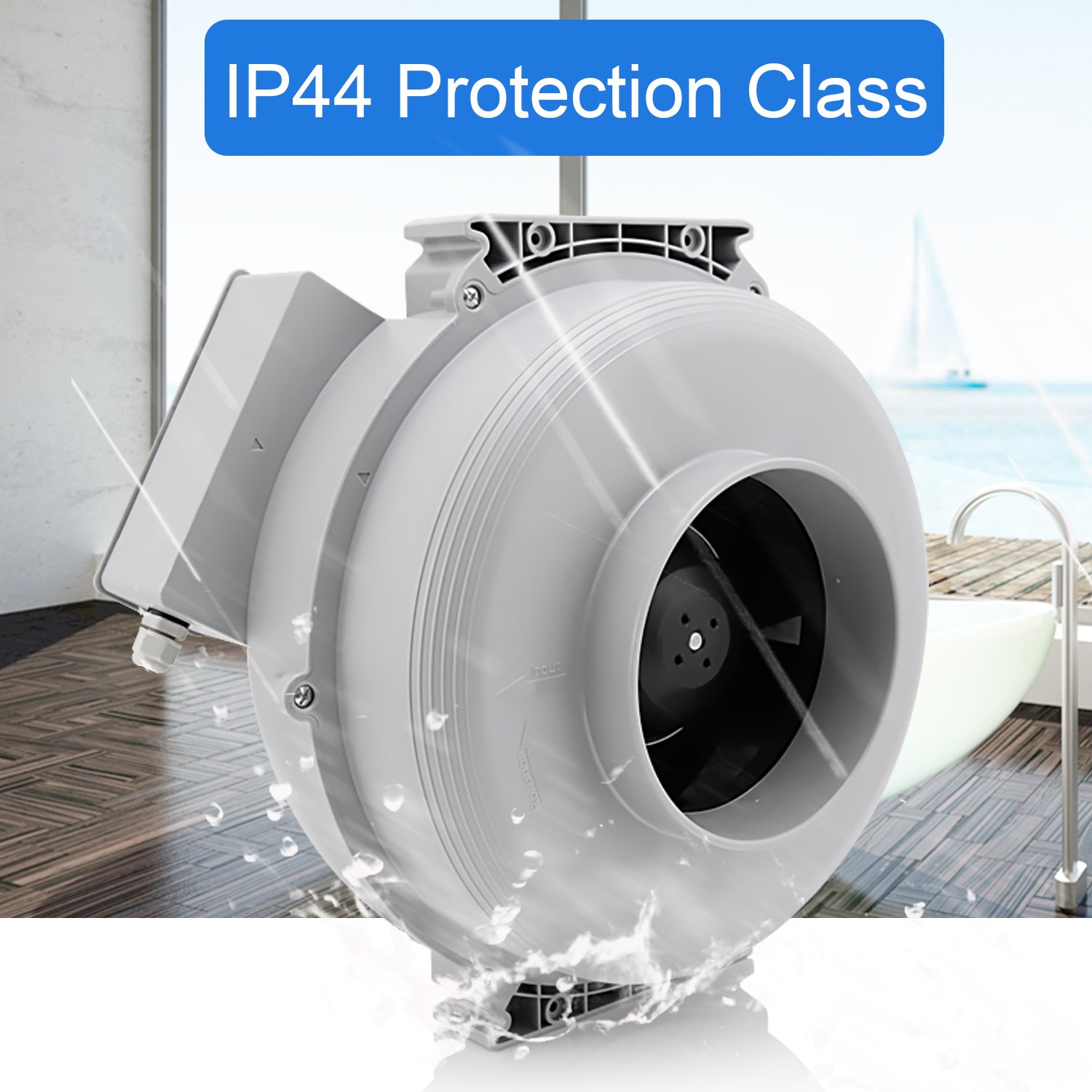 Hon&Guan Centrifugal Exhaust Fan Ventilation 14 Inch BBQ Smoker Big Blower OEM/ODM air Fresh Fan