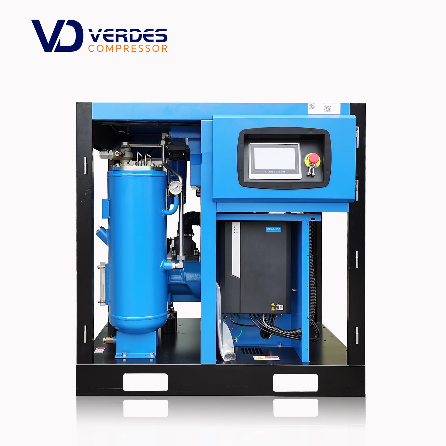 VERDES air Compressor 7.5kw 10hp Industrial Rotary Screw Compressor 8 bar 10 bar 12bar 18bar Electric Gas Compressor for Factory