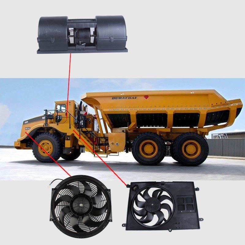 24V Ac Axial Fan for Truck Radiator Cooling Fan for Bus air Conditioner Condenser Fan