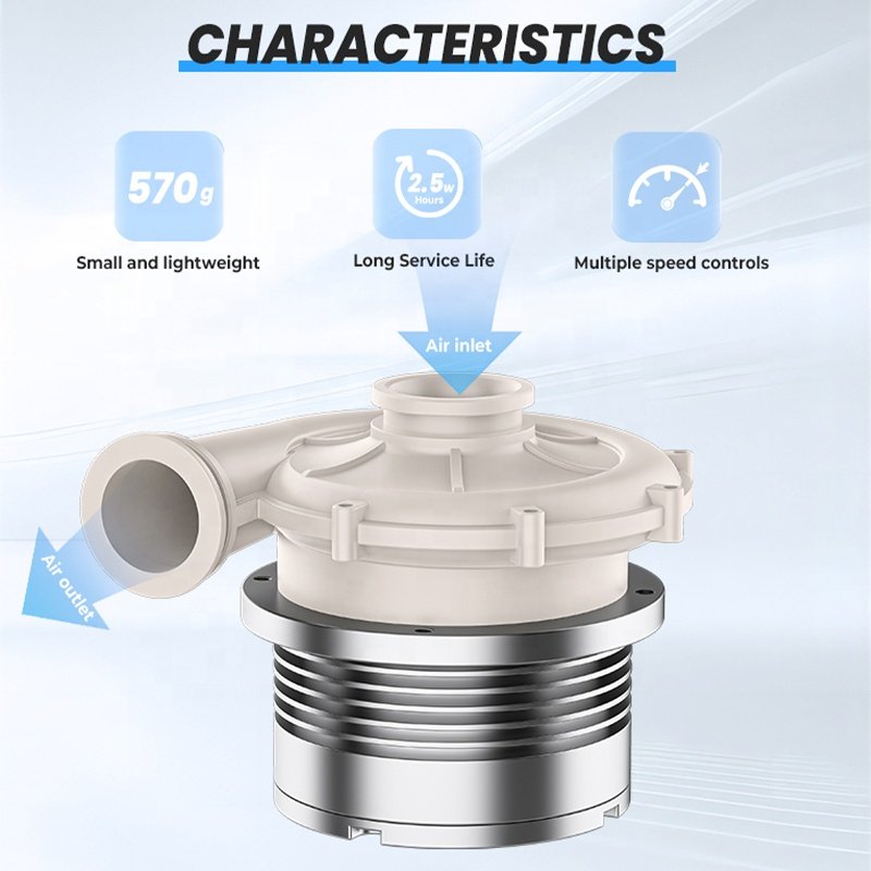 New Trend 25kPa AC/DC Brushless Blower Fan for Fuel Cell/Environmental Sampling