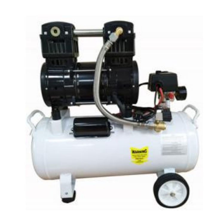 Oilless Silent Vertical Air Compressor With Oil Free Piston Compressor Head Tank