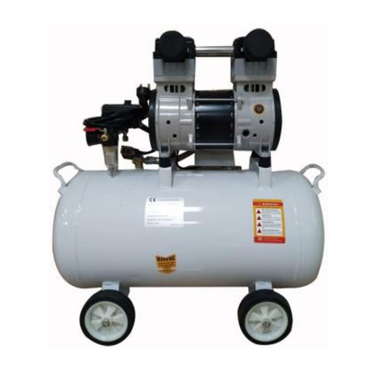 Oilless Silent Vertical Air Compressor With Oil Free Piston Compressor Head Tank