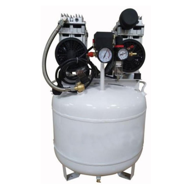 Oilless Silent Vertical Air Compressor With Oil Free Piston Compressor Head Tank