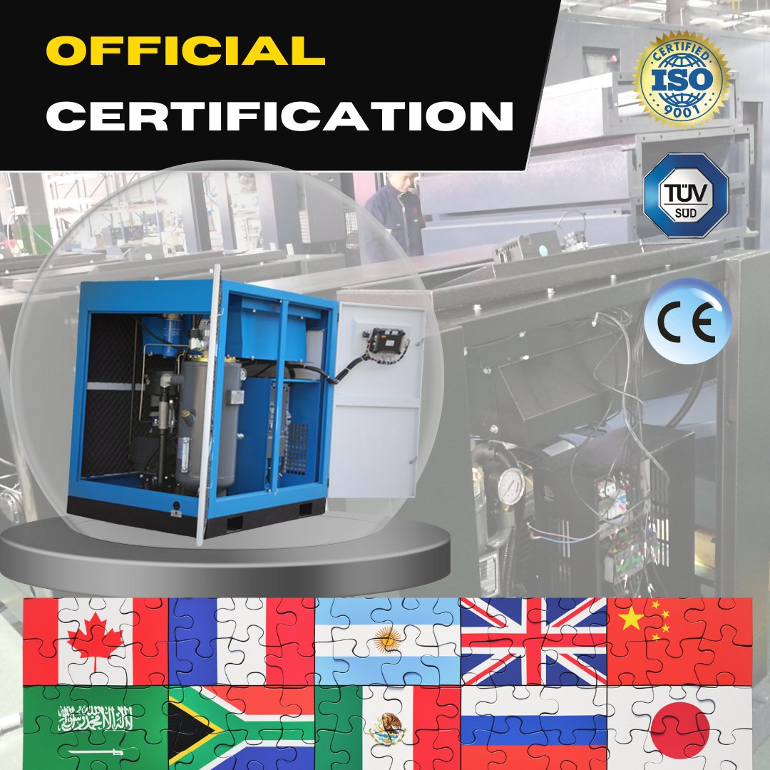Air Industrial Compressors Chinese Manufacture Price 110kw 150hp SLM-110 Permanent Magnet Frequency Screw Air Compressor