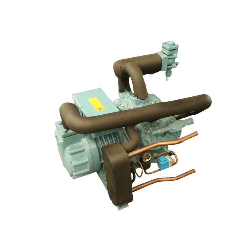 Semi-Hermetic Air-Cooled Freezer Compressor Unit Low Temperature Refrigeration Condensing for Cold Storage
