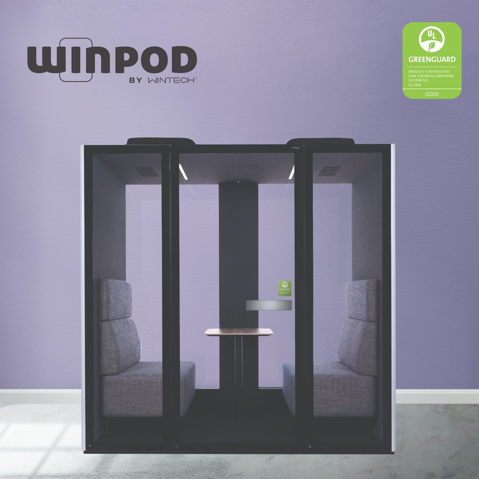 Winpod D POD 3.0 Steel Acoustic Phone Booth Soundproof Office Meetings Commercial Spaces Bedrooms Malls Halls-Highly Recommended