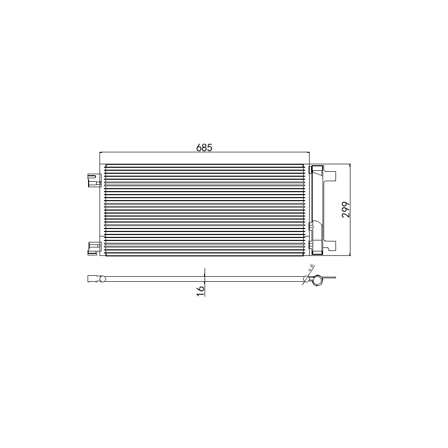 Aftermarket Car Auto Air Conditioning System Auto AC Condenser for GM CHEVROLET ONIX PLUS TURBO OEM 26287388