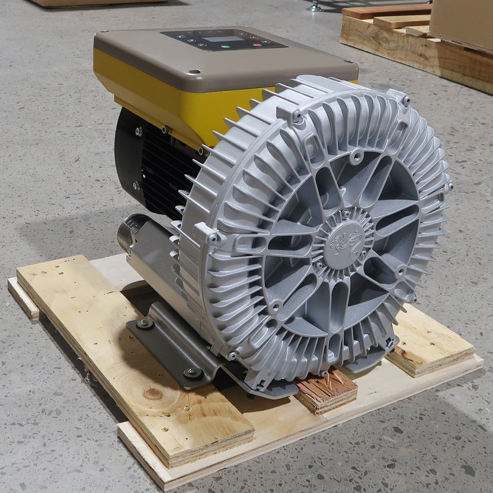 380v 4kw 50Hz Single Stage Side Channel Blower Permanent Magnet Integrated Variable Frequency Ring Blower 5hp