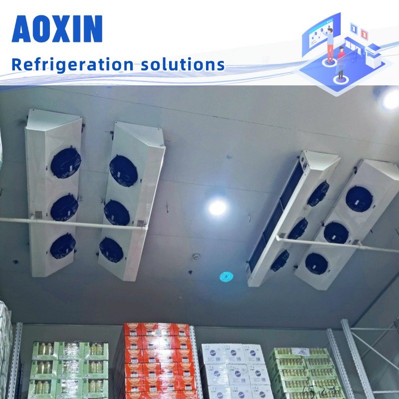 Fast Cooling Keep Temp DE Type Ultra Low Profile Air Cooler Condenser Evaporator for Commercial Refrigerator Freezer