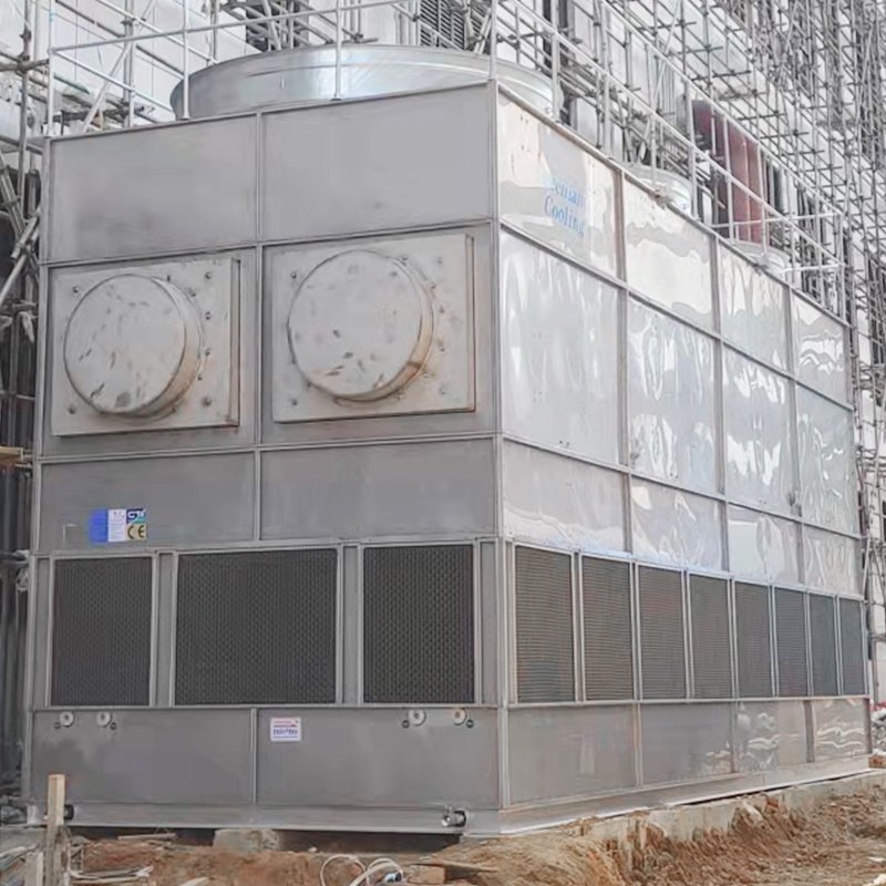 All-welded Evaporative Condenser 1500kw ZNXH Ammoniafluorogenic Refrigerating Ice Machine Central air Conditioning