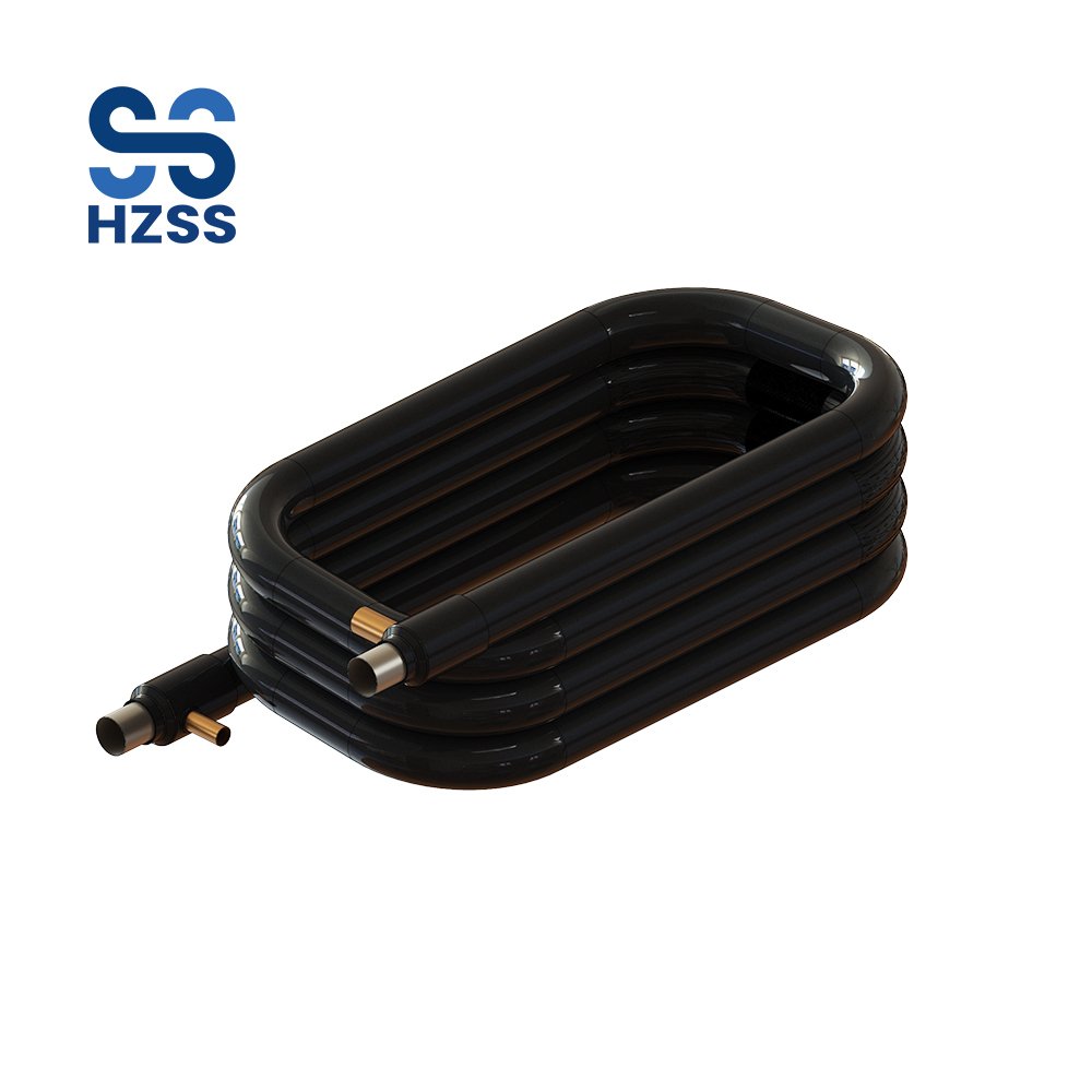 HZSS Wholesale Marine AC Condenser Coaxial Water Marine Condenser New Spiral Heat Exchanger Coil Durable with Long Service Life