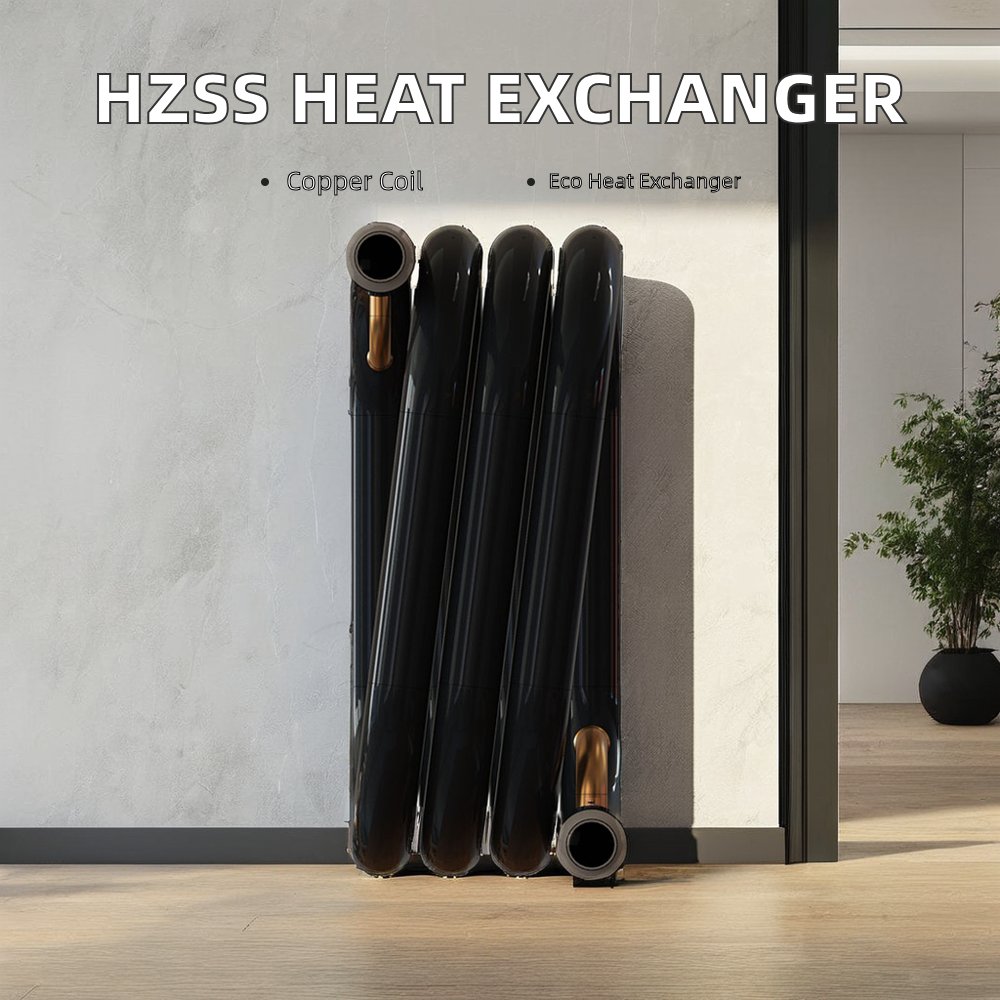 HZSS Wholesale Marine AC Condenser Coaxial Water Marine Condenser New Spiral Heat Exchanger Coil Durable with Long Service Life