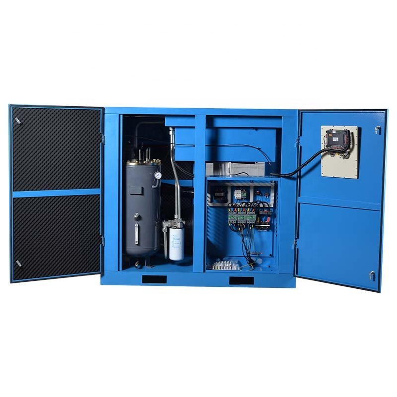 220V 380V 440V 525V High Power Rotary Screw Type 5000 Psi Air Compressor