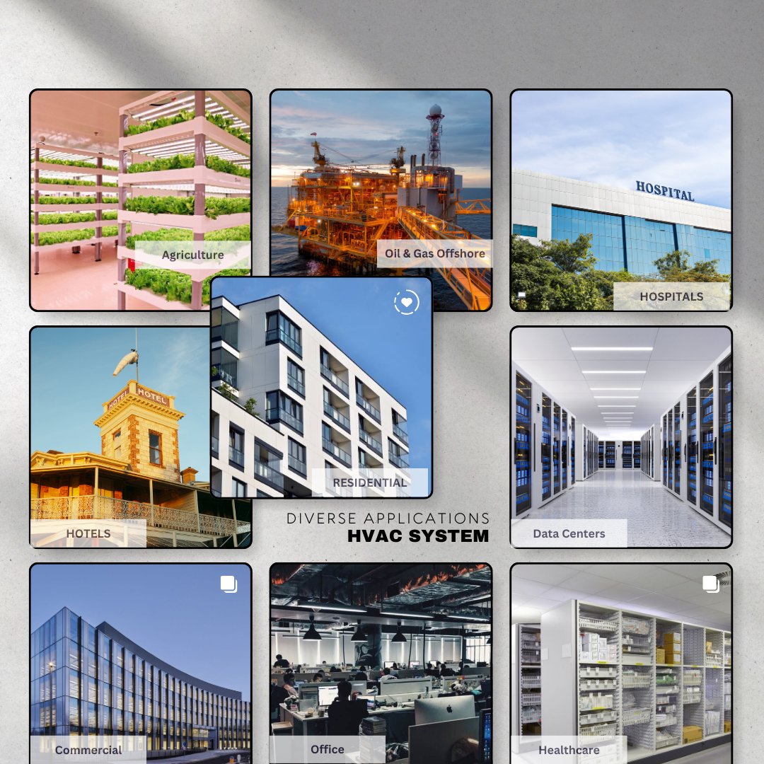 Best Selling High Performance Offshore Industrial Grade Air Conditioning Ducted Split Unit High Static Air Handlers for Hospital