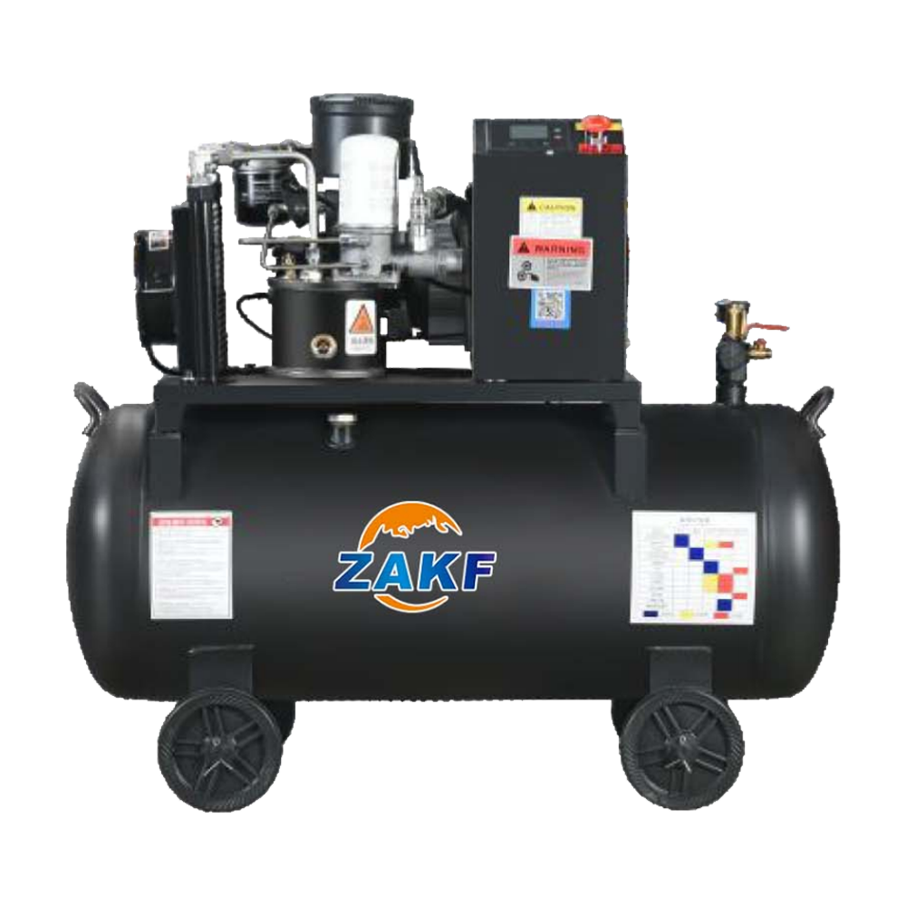 Jiubei 2.2KW 10Bar Outdoor Mini Screw Air Compressor 0.3m³/min Single-Phase 220V/50HZ Integrated with Pump for Painting