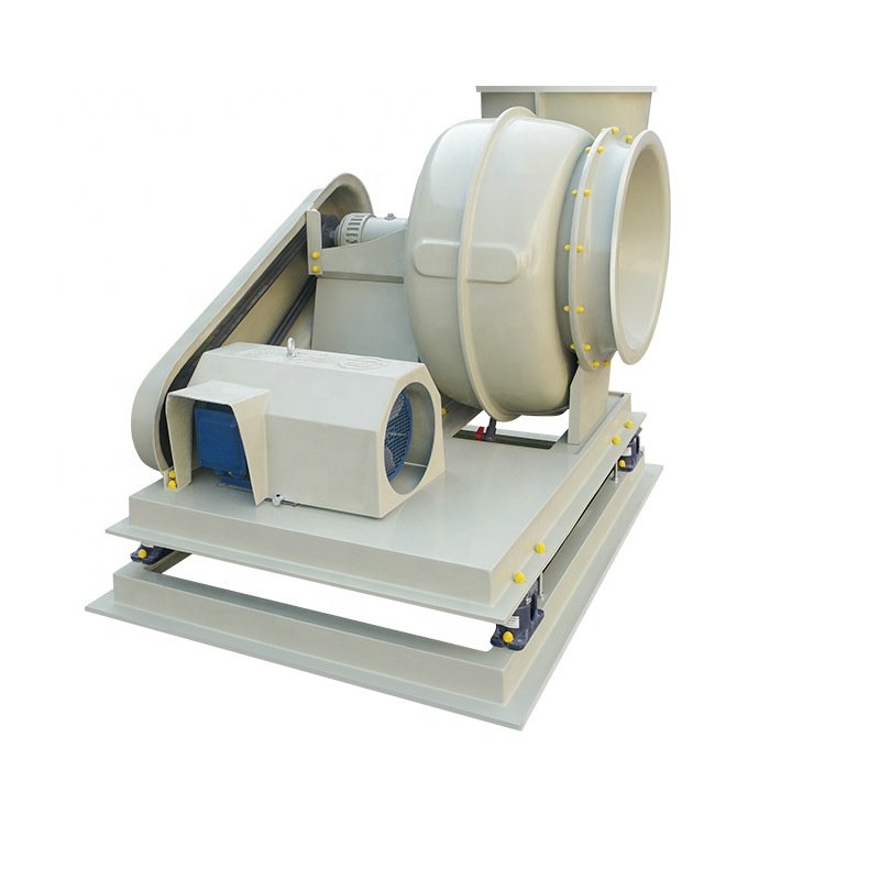 4-72 Round Anti-corrosive Fiberglass High Speed Waterproof Factory Chemistry Warehouse DC Turbine Blower Centrifugal Fan