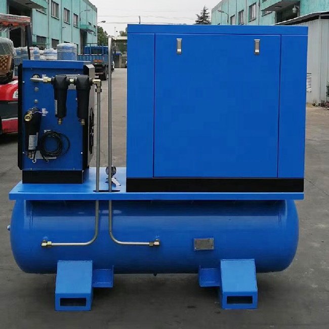 Tuowei 16 bar All in One PM VSD Screw air Compressor with air Dryer and air tank for Laser Cutting