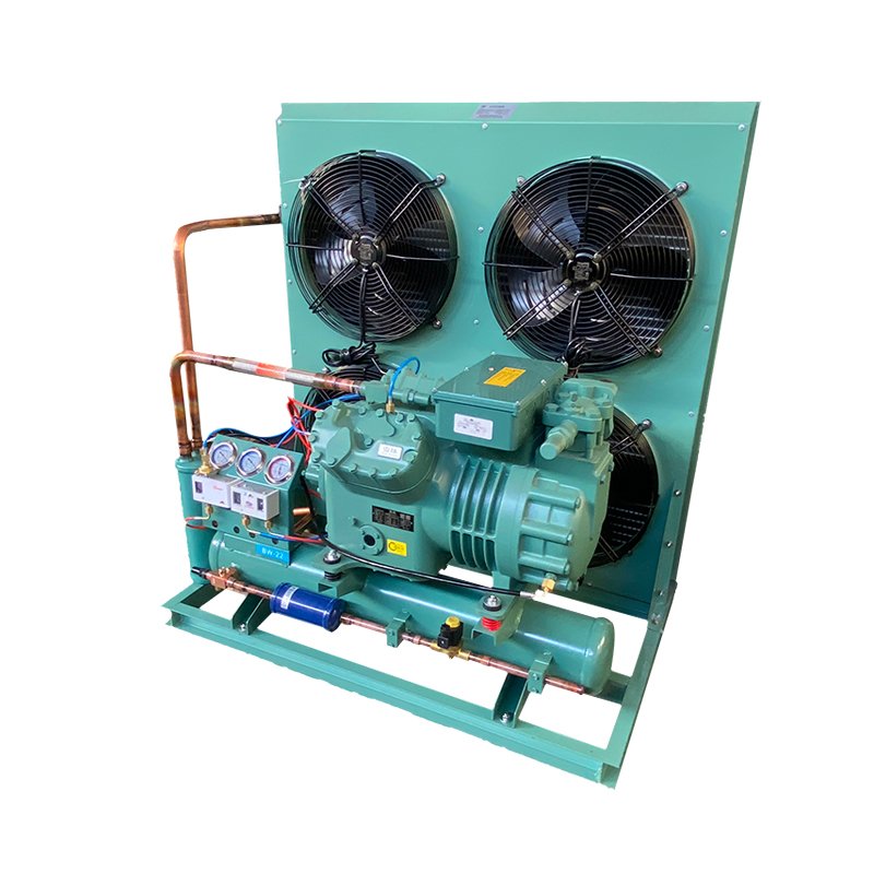 Hot Sale Easy to Install Industrial air Cooled Condenser Semi-hermetic Compressor Condensing Unit