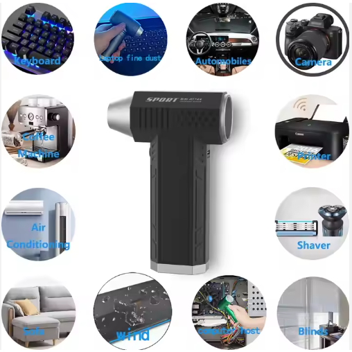 USB Dust Blower Handheld Dust Collector Rechargeable Large Capacity Portable for Laptop Car Clean Keyboard Mini air Gun