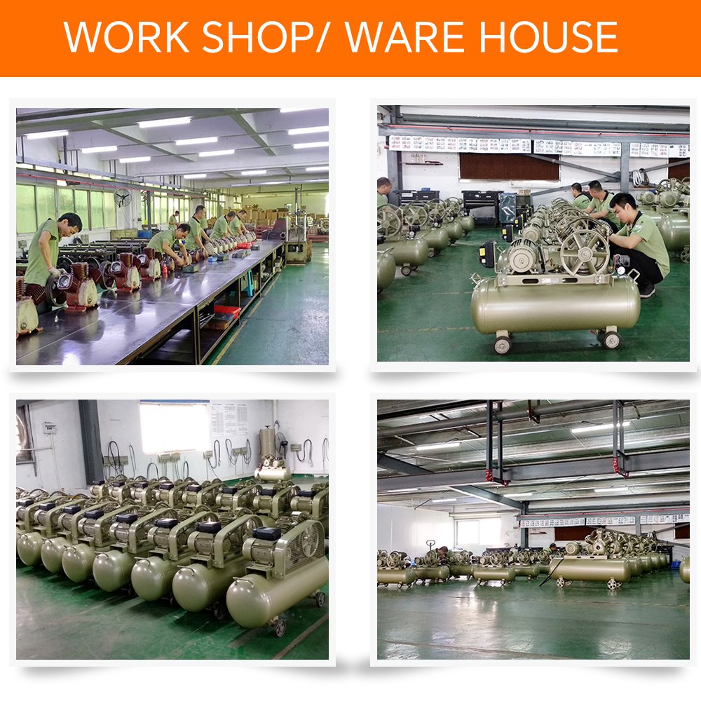 Best Price 2.2kw 3kw 5.5kw Belt Drive Piston Type air Compressor Pump 8 bar 10 bar Portable air Compressor with Ce