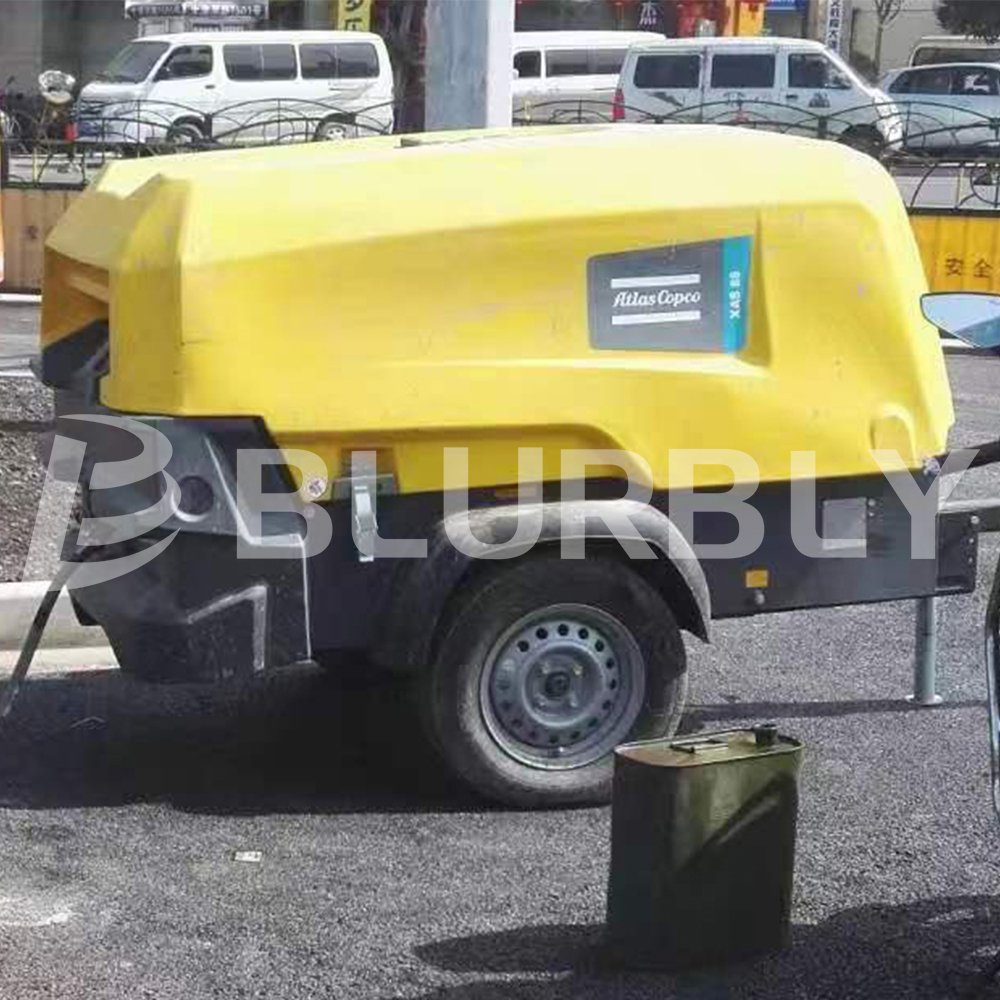 Factory Direct Sale Atlas Copco Box Type XAS88 Large Mobile High Pressure Diesel Air Compressors
