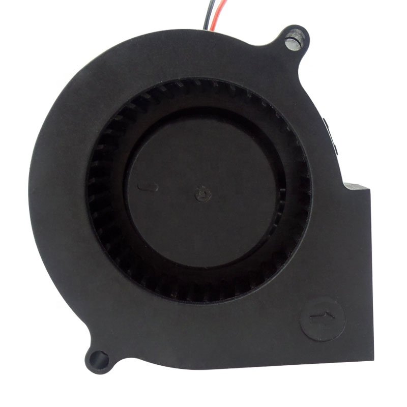 High Speed Centrifugal Brushless 12v 24v Snail 7530 75mm Dc Cooling 75X75X30mm air Blower Fan