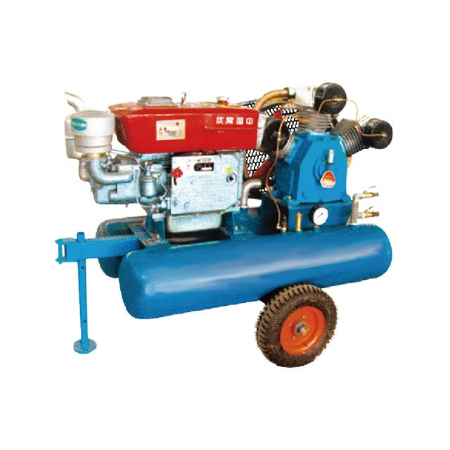 Factory Cheap Price Wholesale 5bar Small Diesel Engine Piston Reciprocating Air Compressor