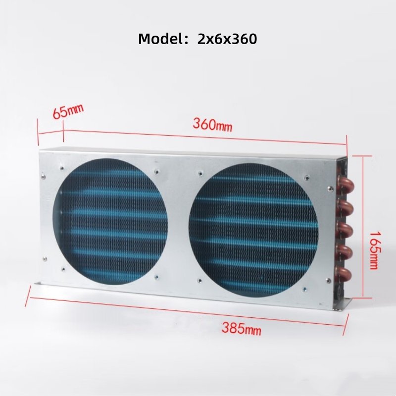 3/8 Copper Tube Hydrophilic Foil Evaporator Heat Exchanger air Cooled Condenser Coil