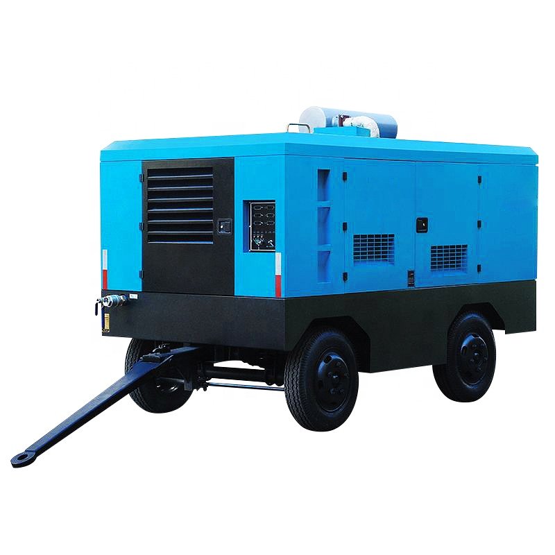 Mobile Mining Screw 20bar Air Compressor Compresseur 40bar Diesel Air Compressor 20bar