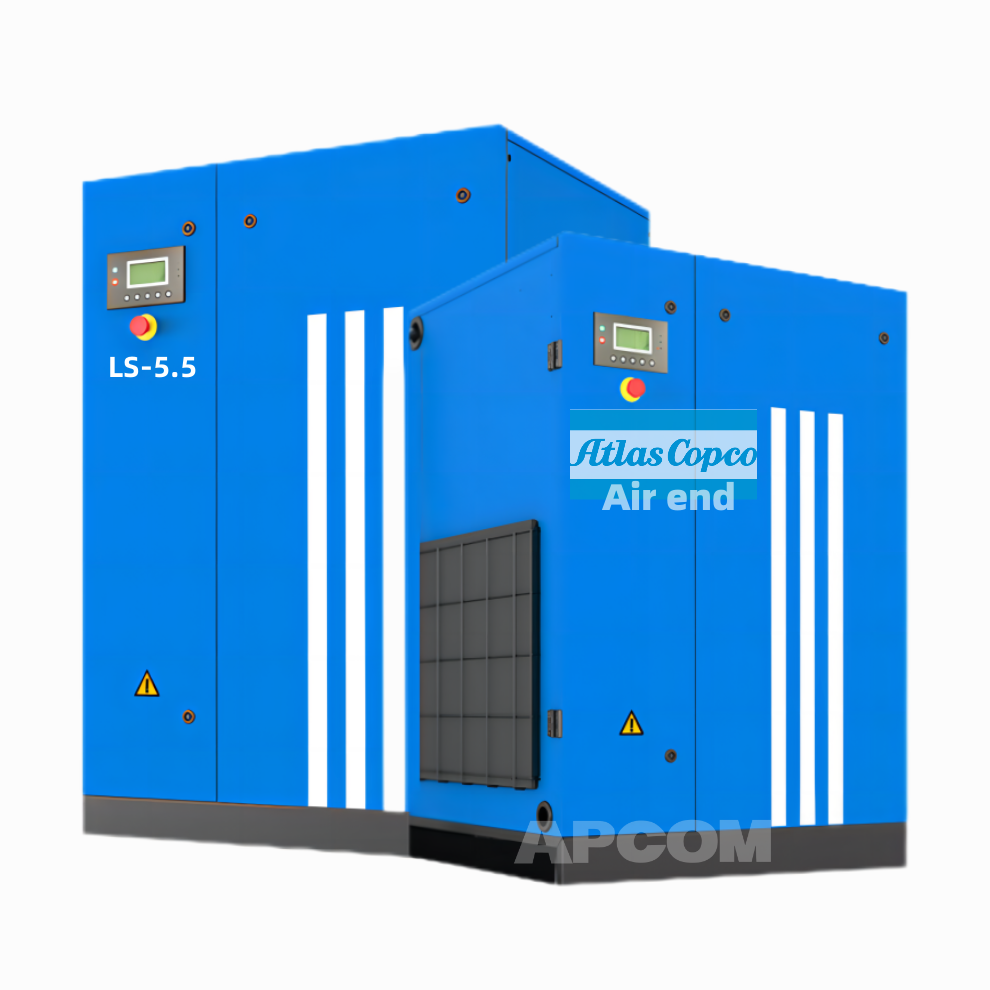 5.5KW 7.5HP Atlas Copco Head Aircompressor 5.5 KW 7.5 HP Scroll Electric Rotary Industrial Screw Air Compressor Compressor