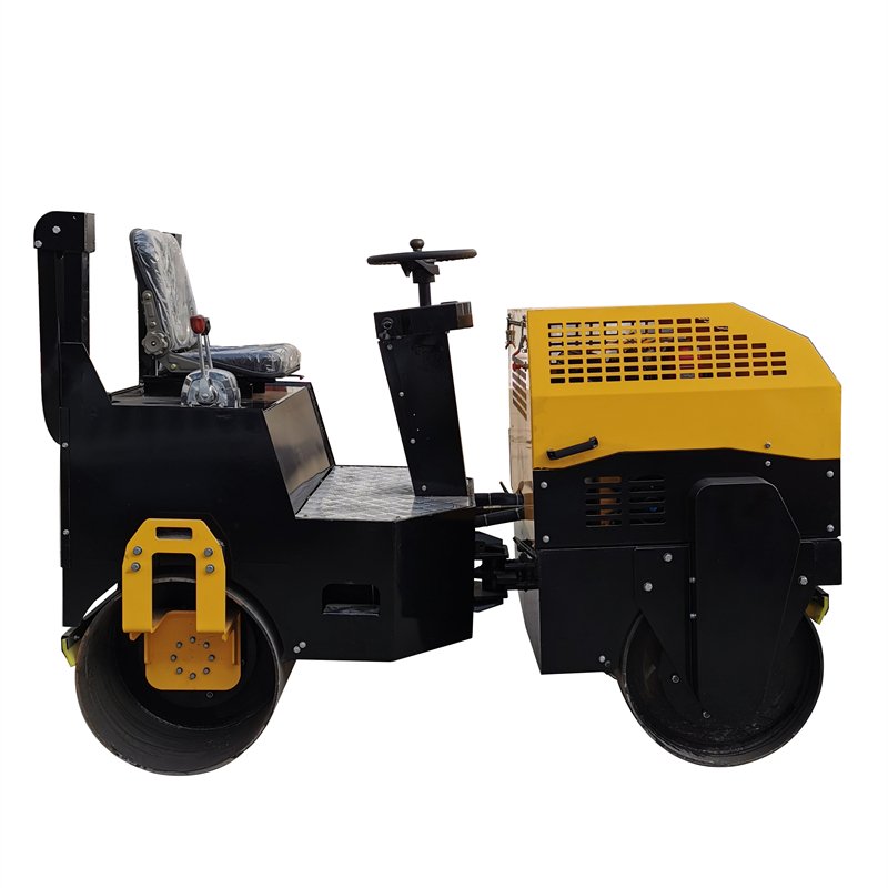 900mm Double Drum 1.5 Ton 2 Ton Steel Wheel Compactor Soil Vibratory Tandem Ride on Road Roller