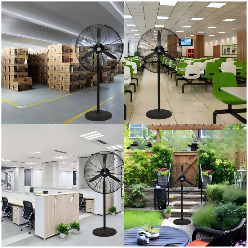 Electric Strong Wind Metal Aluminium Blade Cheap Price High Velocity Floor Fan