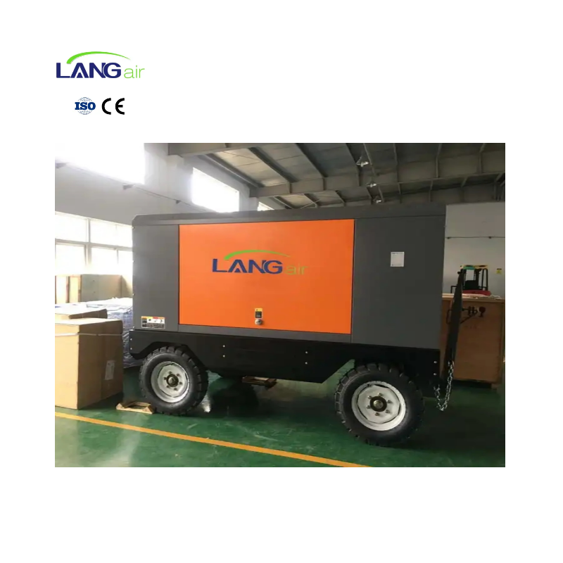 Langair Heavy Duty Powered High Pressure High Efficiency 1200 Cfm M3/min Diesel Portable Air Compressor