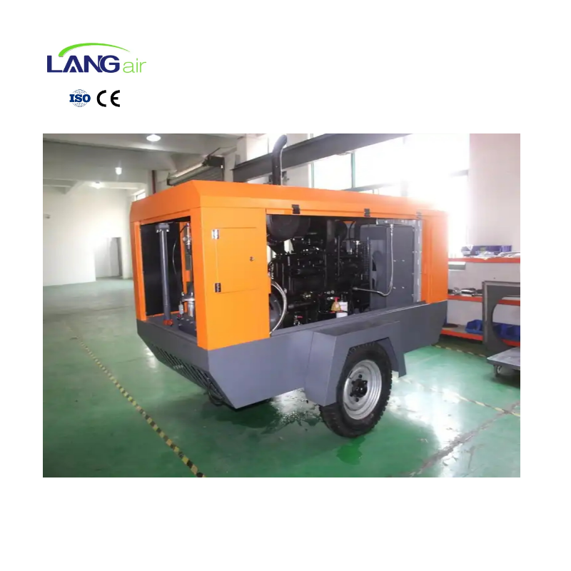 Langair Heavy Duty Powered High Pressure High Efficiency 1200 Cfm M3/min Diesel Portable Air Compressor