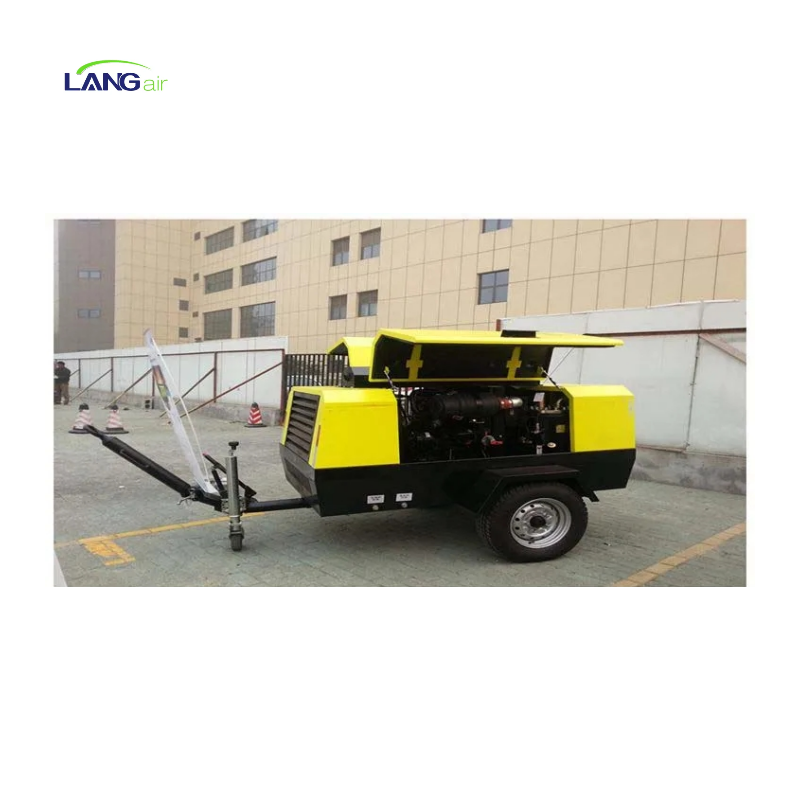 Langair Heavy Duty Powered High Pressure High Efficiency 1200 Cfm M3/min Diesel Portable Air Compressor