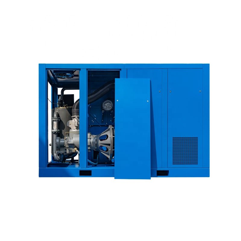 Heavy-Duty 350HP CE UL Rotary Screw Air Compressor 250KW Real-Time Data Monitoring with Touchscreen Interface and Auto-Drain