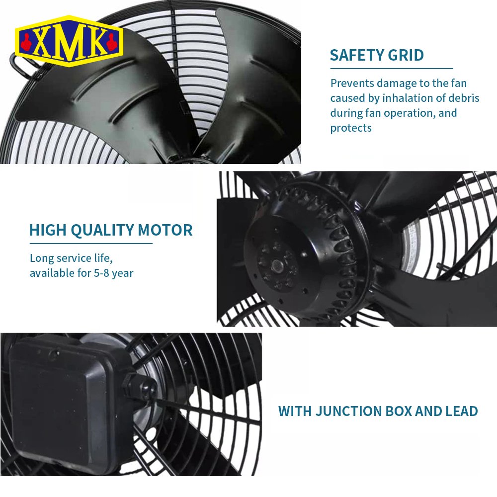 XMK Industrial Used on Air-Cooled Refrigeration Condensing Unit Axial Fans for Cold Room 200MM to 800mm Fan