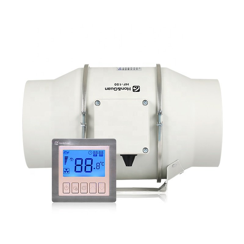 Hon&Guan Smart Sensor AC 220~240V 150mm Diameter HF-150PWPC OEM/ODM Ventilation Bathroom air Extractor Fan