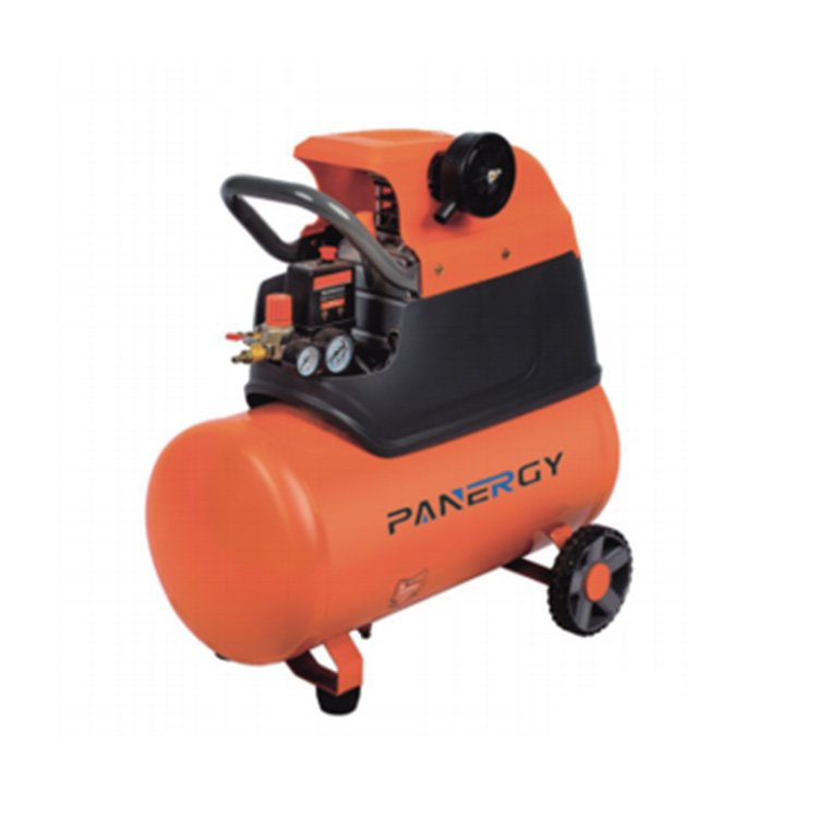 Panergy China Factory Manufacture Movable Electric 1500W 2Hp Oil Free 24 Liter Tank 8 Bar Direct-Connected Air Compressor