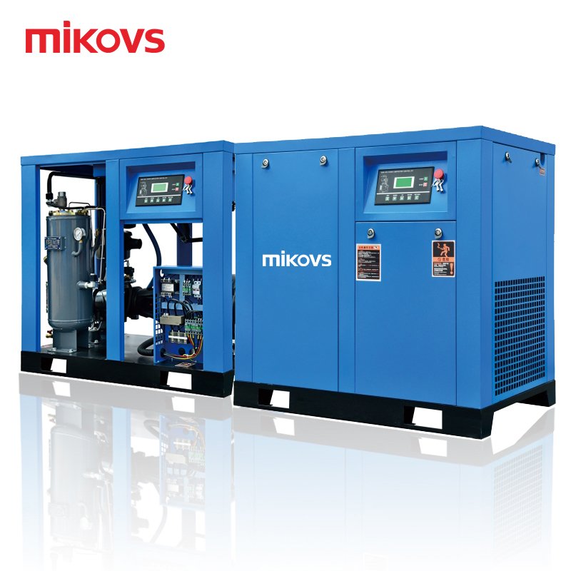 Customized 7-12 Bar Direct Drive Screw Air Compressor Industrial Silent Air Compressor Factory 7.5KW 15KW 22KW 30KW