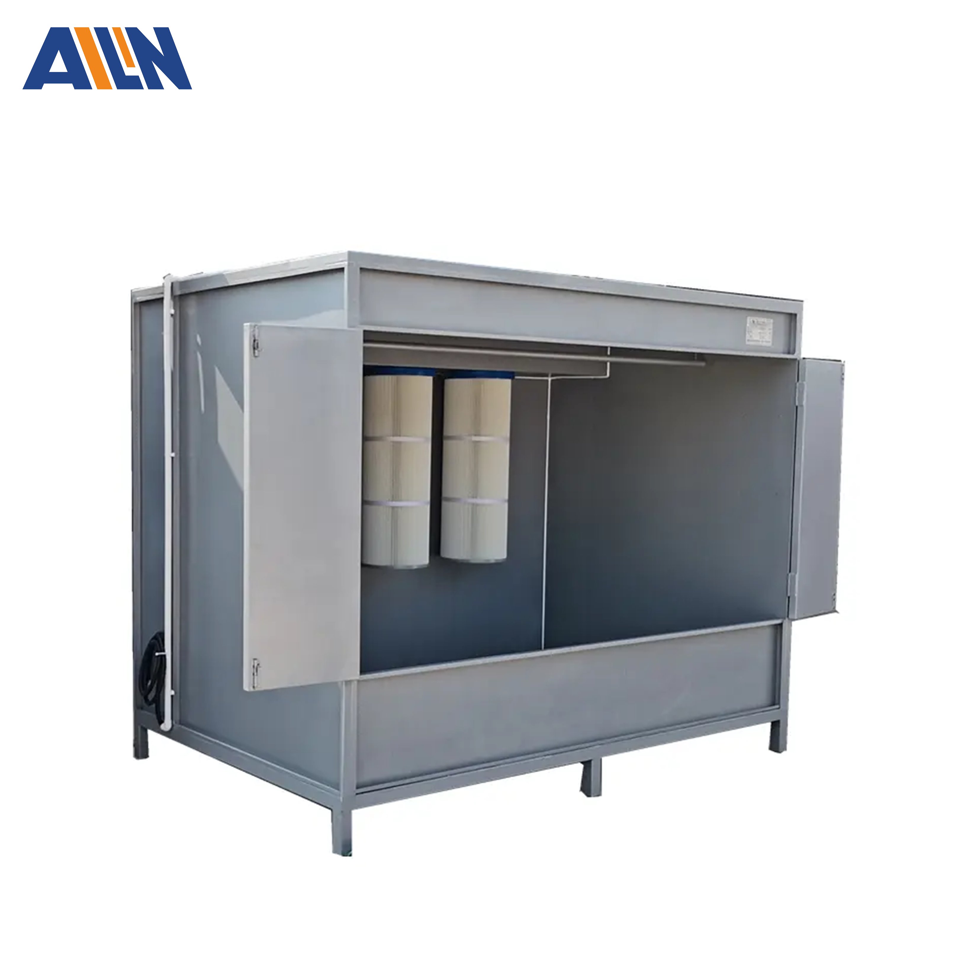 Ailin Best Selling Electrostatic Powder Coating Spray Paint Cabin Booth with Recycling Filter