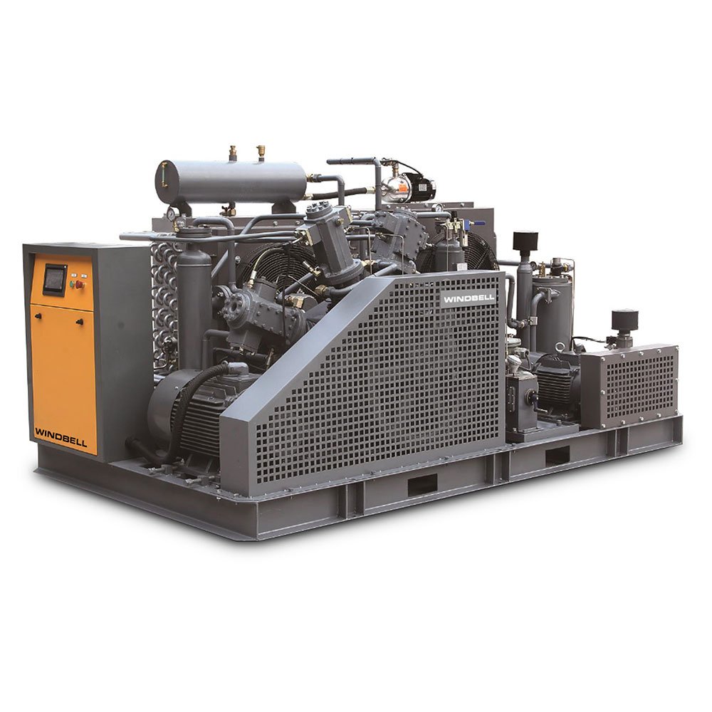 20 Hp Oil Free Water Cooled Reciprocating Piston Booster Air Compressor