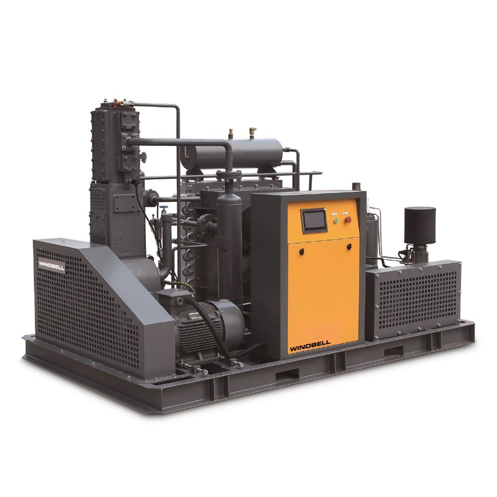 20 Hp Oil Free Water Cooled Reciprocating Piston Booster Air Compressor