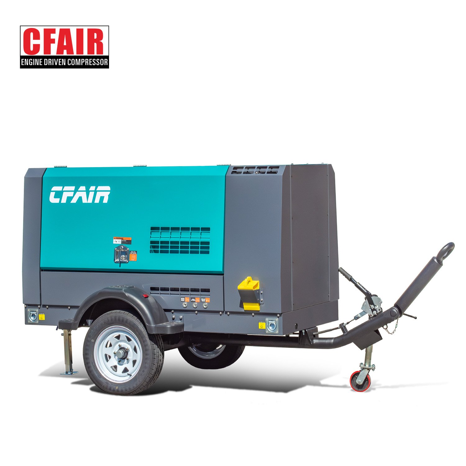 CFAIR 5m3/min 7 bar Portable diesel air Compressor 185cfm Towable Industrial Compressor for Sandblasting