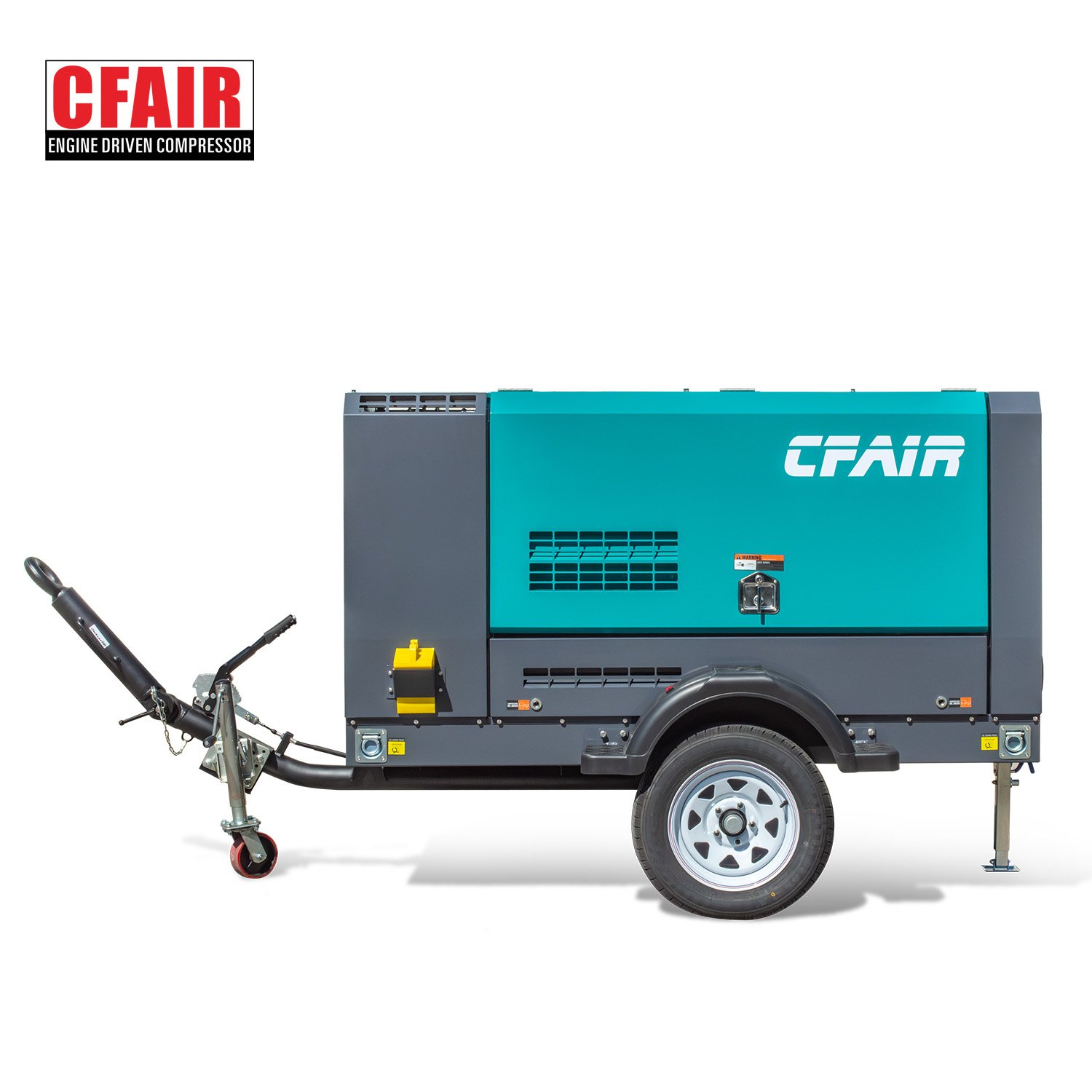 CFAIR 5m3/min 7 bar Portable diesel air Compressor 185cfm Towable Industrial Compressor for Sandblasting