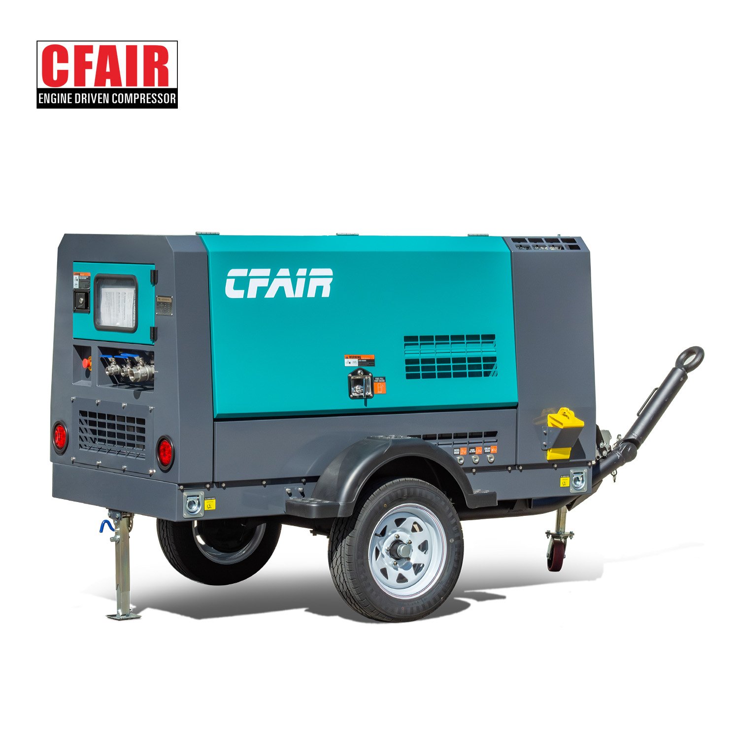 CFAIR 5m3/min 7 bar Portable diesel air Compressor 185cfm Towable Industrial Compressor for Sandblasting