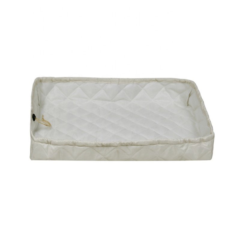 Double Indoor Window Air Conditioner Cover White Window AC Units Covers for Inside with Drawstring