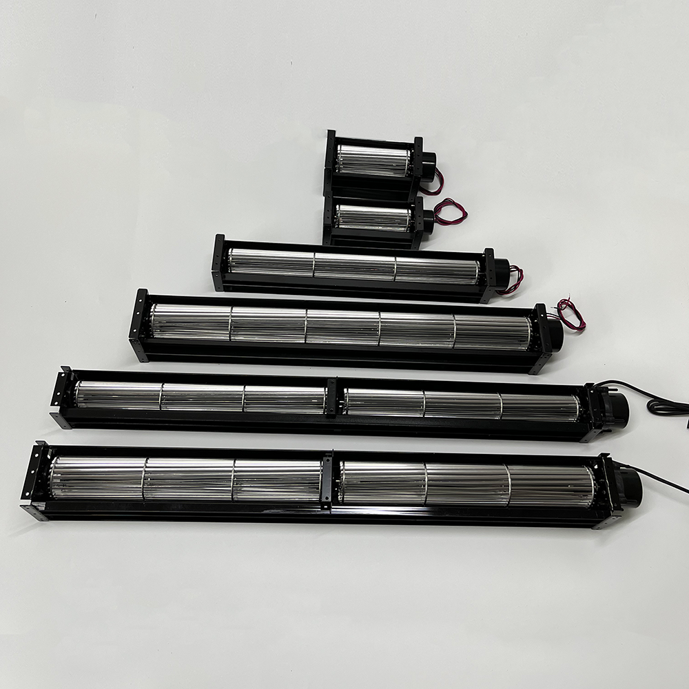 24V Double Inlet Cross Flow Fan for Heater Part / Quiet 12volt Dc Brushless Tangential Fan